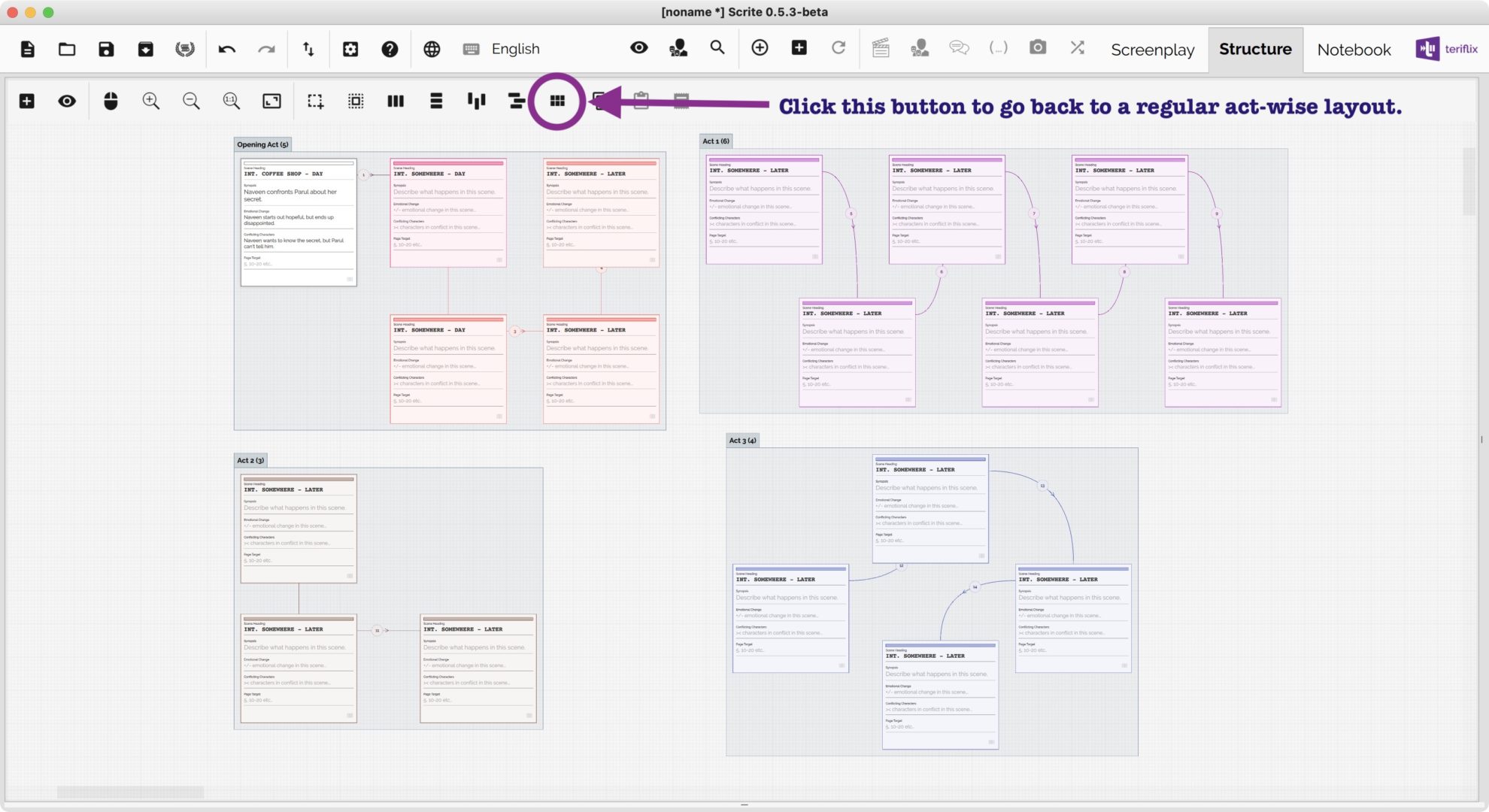 Index Cards » Scrite